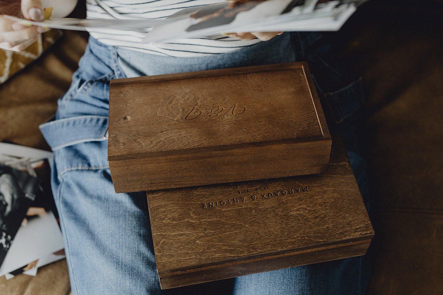 wooden box for photographers