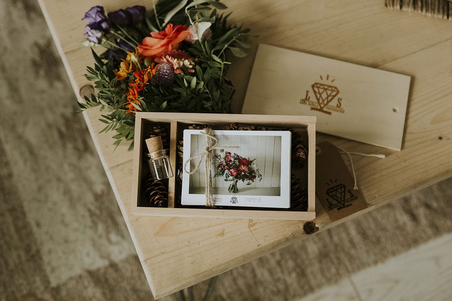 wooden box for photographers