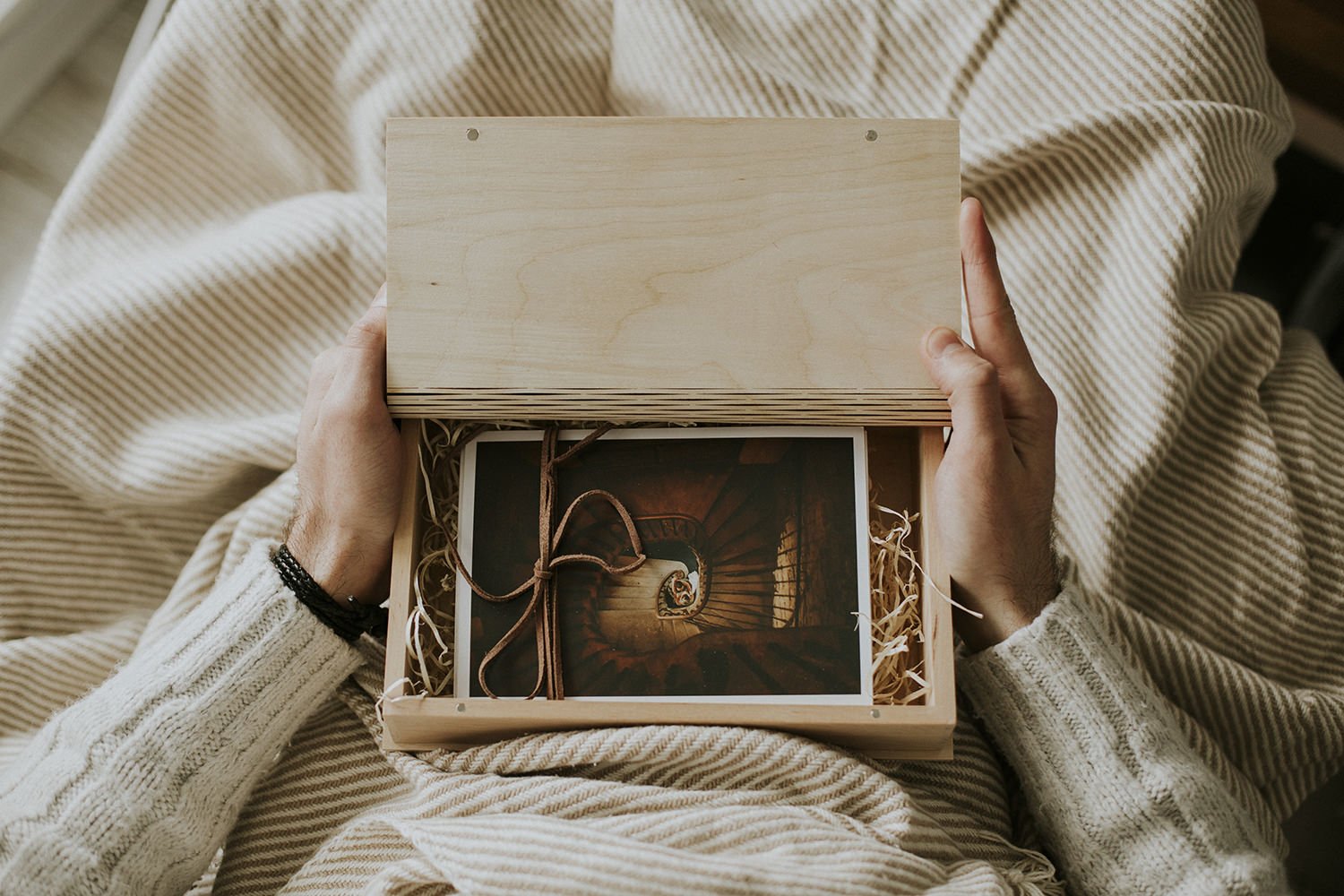 book shaped wooden box