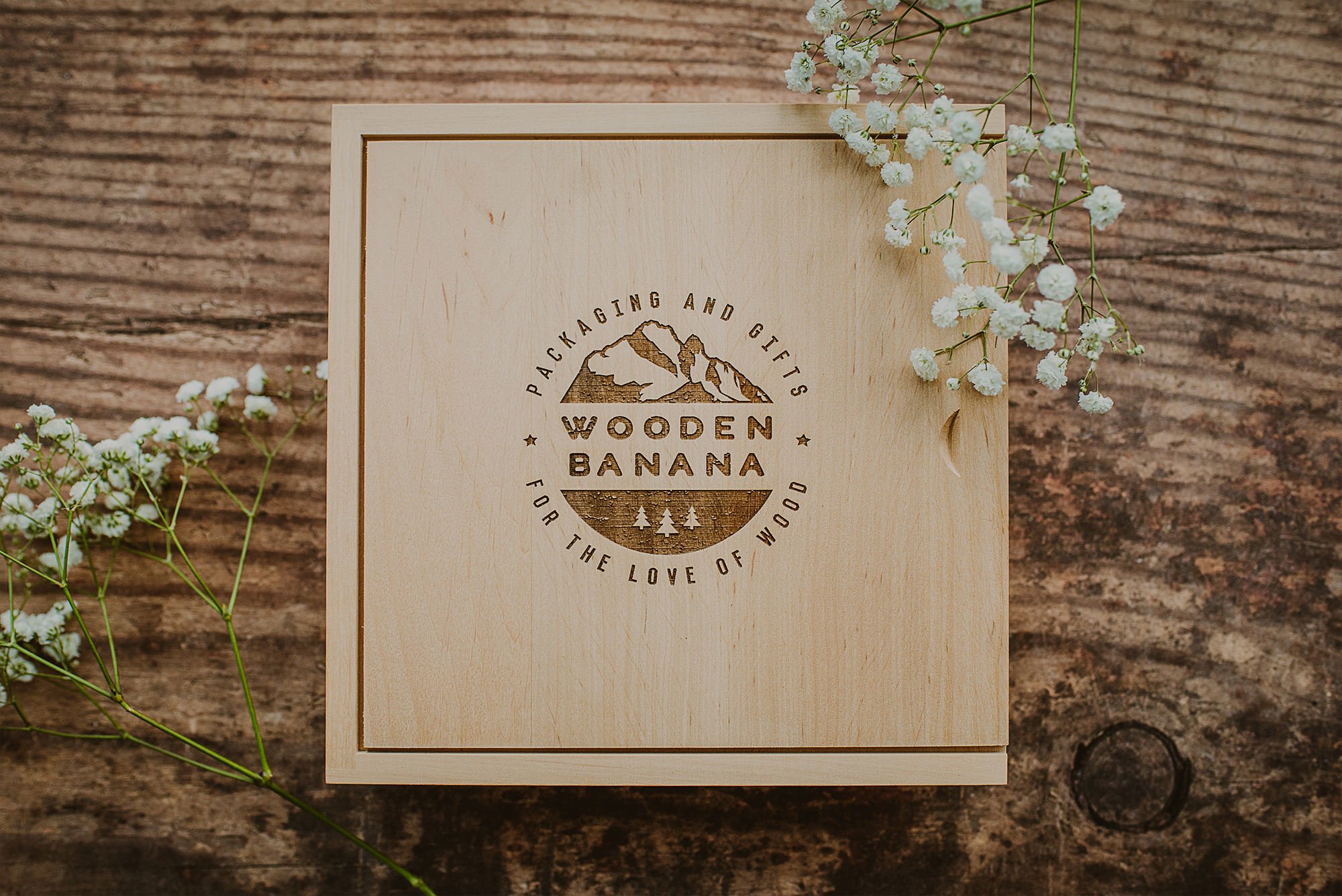 Premium square all inclusive wooden box 6
