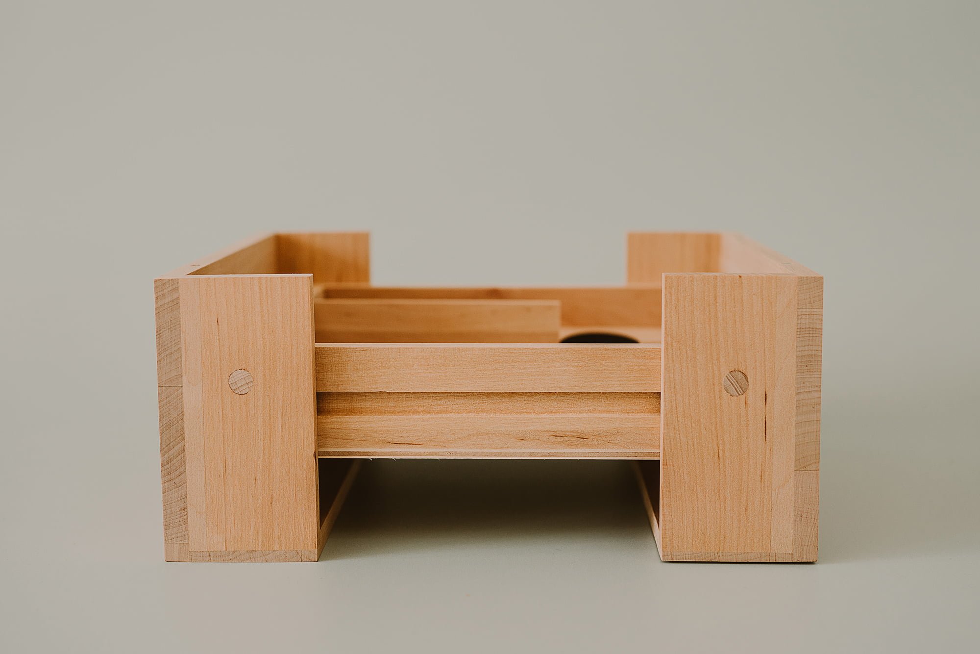 sliding wooden box