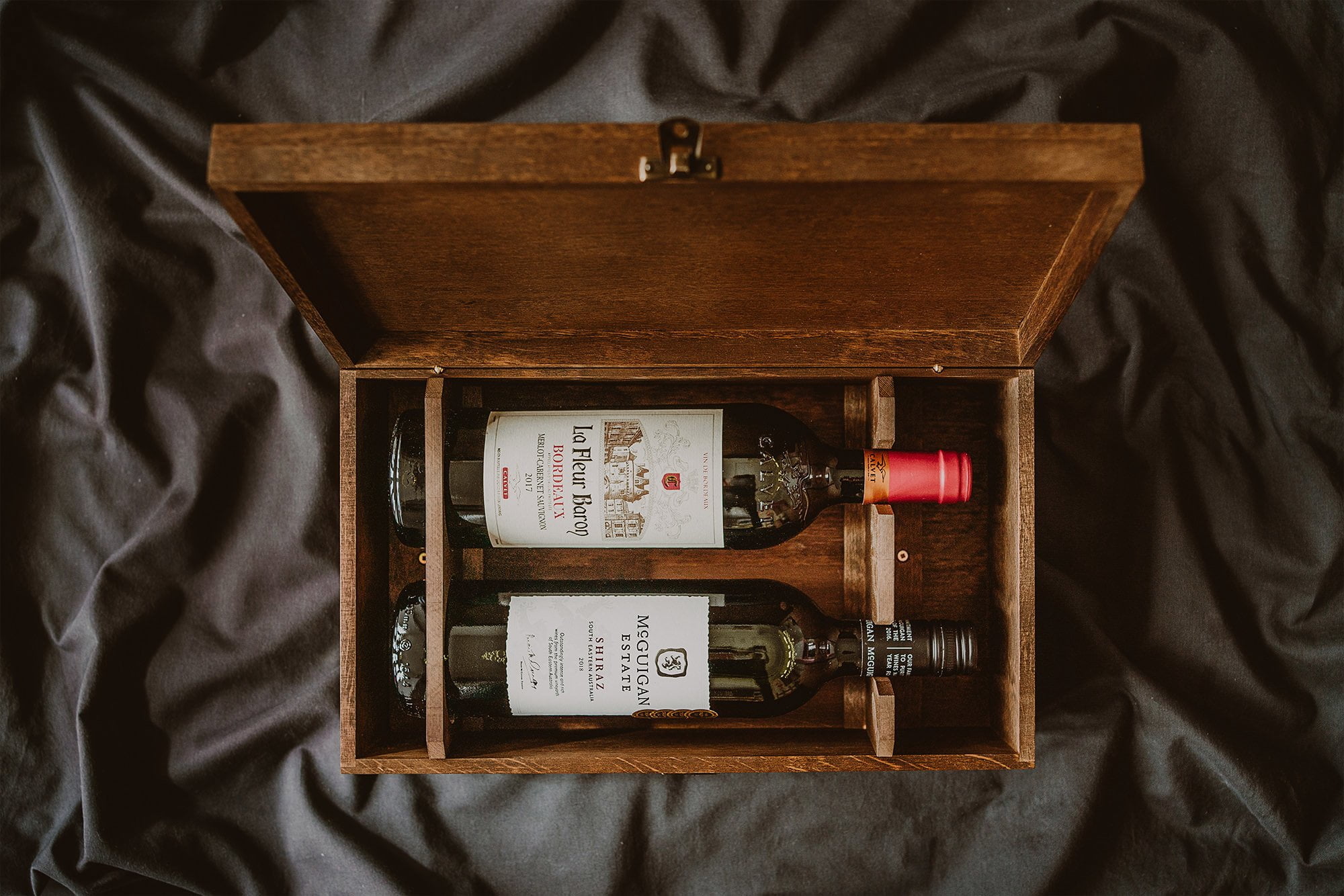 two bottle wine box